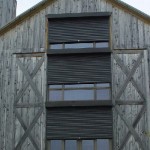 Rolling shutters on a special home